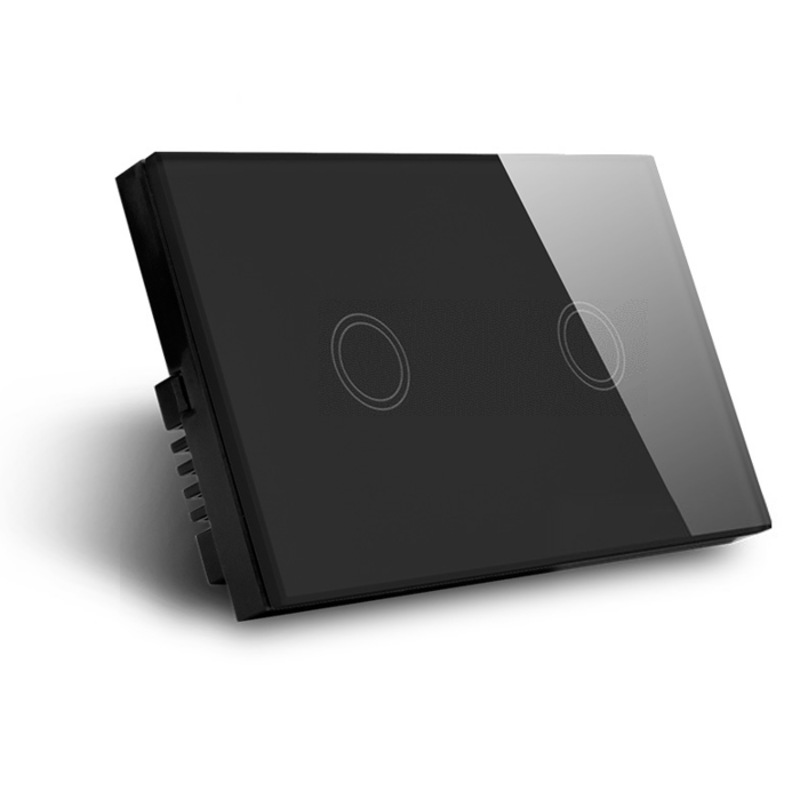 Buy Zigbee Double Light Switch (Black) MyDeal