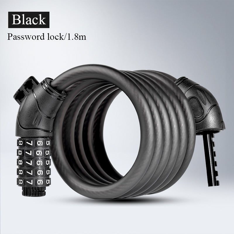 1.8m Bike Bicycle Heavy Duty Steel Security Cable 5 Digit Combination Lock