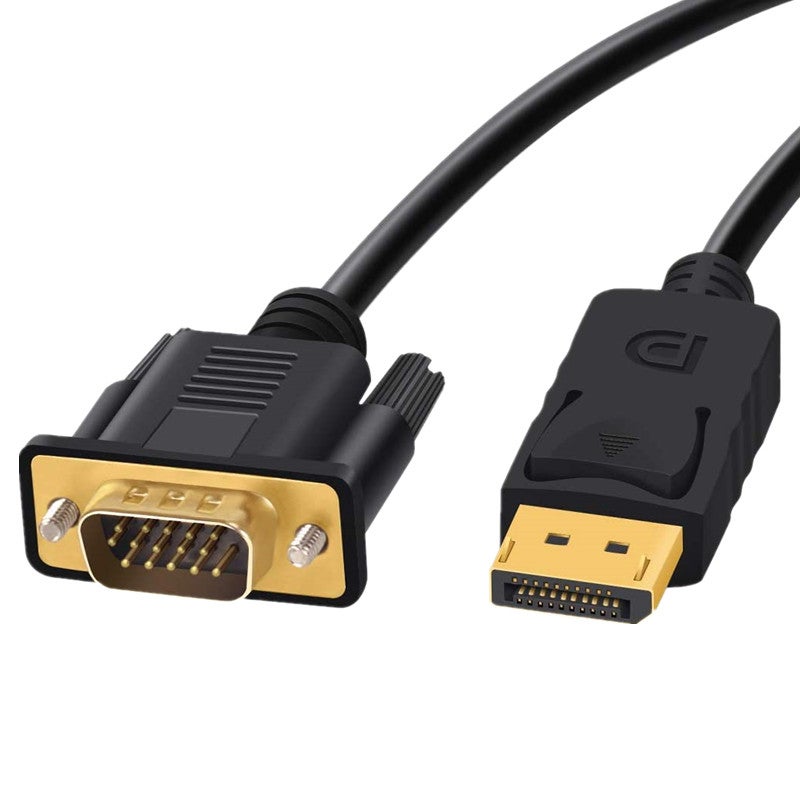1.8m DisplayPort DP Male to VGA Male Adapter Cable for Lenovo Dell HP ASUS Acer Toshiba Laptop Monitor