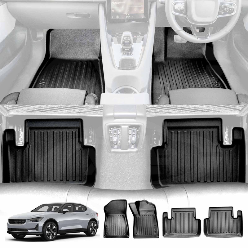 Buy 3D Car Mats for Polestar 2 20212024 Heavy Duty All Weather Floor