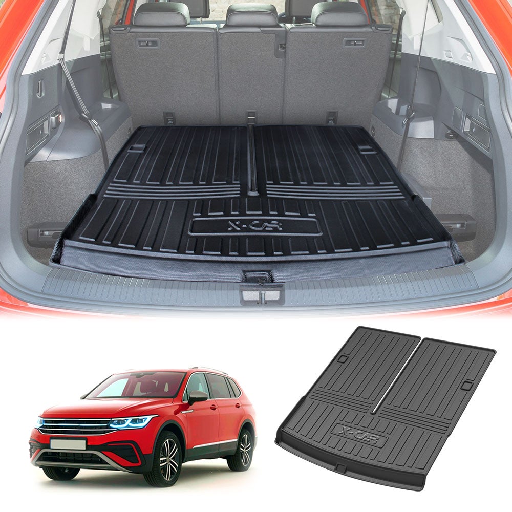 Boot Liner for Volkswagen VW Tiguan Allspace 7-Seater 2018-2024 Heavy Duty Cargo Trunk Mat Luggage Tray