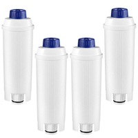 4 Replacement Water Filters for Delonghi DLSC002/Magnifica S/Magnifica Evo/Dinamica Plus/Cappuccino/Maestosa/PrimaDonna Soul Coffee Machine