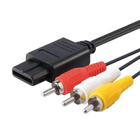 AV Audio Video TV RCA Cable Cord for Nintendo 64 NGC SFC SNES GameCube