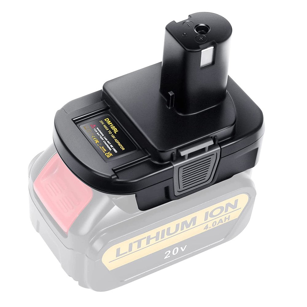 Battery Convert Adapter For Dewalt 20V DCB205 DCB207 Milwaukee 18V M18 To
