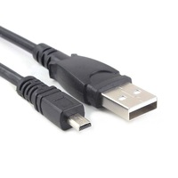 UC-E6 Mini 8 Pin USB Data Cable Cord for Fujifilm Nikon Olympus Panasonic Pentax Sony Digital Samsung ES90 Camera