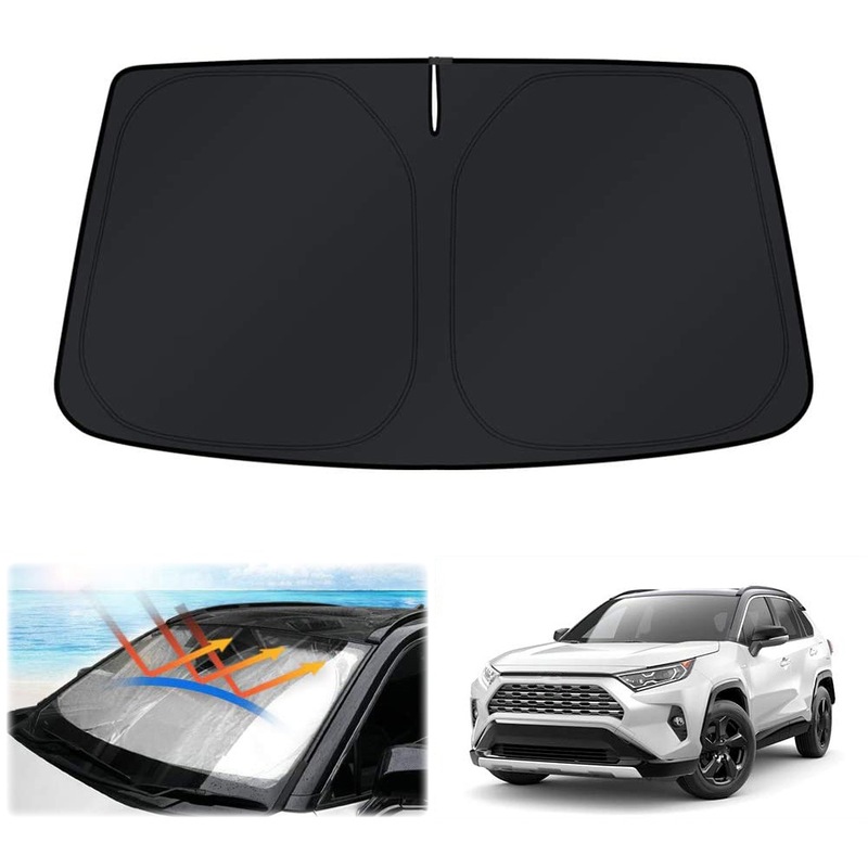 Buy Windshield Sun Shade for Toyota RAV4 20192022 Blocks UV Rays