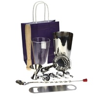 PurpleSpoilz 10 Piece Boston Shaker Set With A Free Bar Blade CP