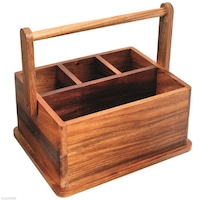 Davis & Waddell Acacia Wood BBQ Caddy