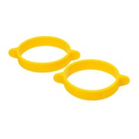 Appetito Yellow Silicone Egg Rings - Set Of 2