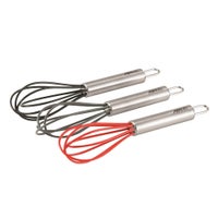 4 Pack Mini Wire Kitchen Whisks Small Egg Whisk Gravy Sauce Mini Whisk  Silver-Each of 2PCS 5 Inches and 7 Inches 