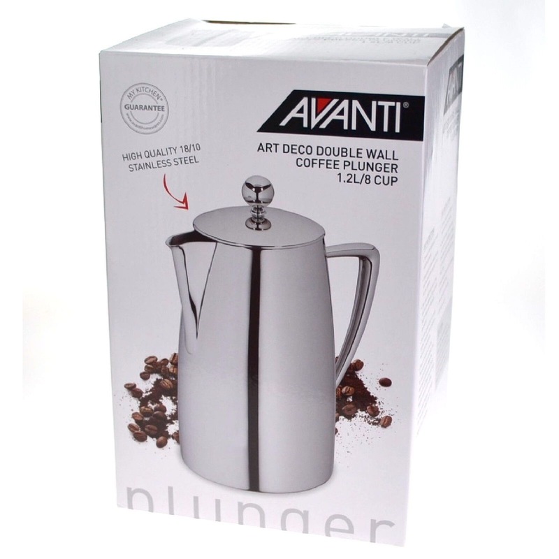 Avanti 8 Cup Art Deco Double Wall Coffee Plunger Buy Coffee Plungers And French Presses 0134