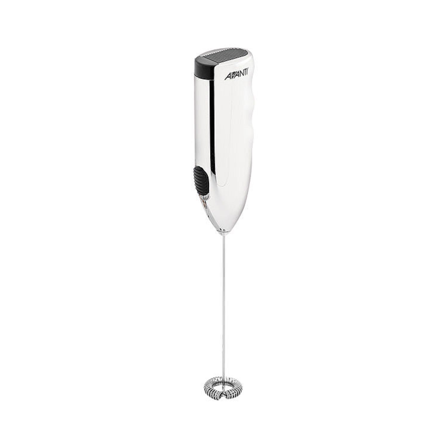 Avanti Little Whipper Milk Frother with Stand - Silver