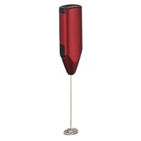 Avanti Little Whipper Milk Frother with Stand - Red