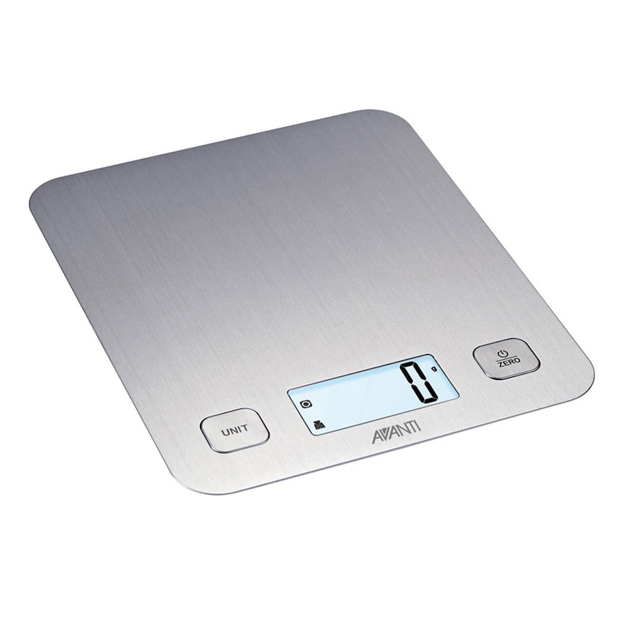 Avanti Slim Digital Kitchen Scale 5kg Silver