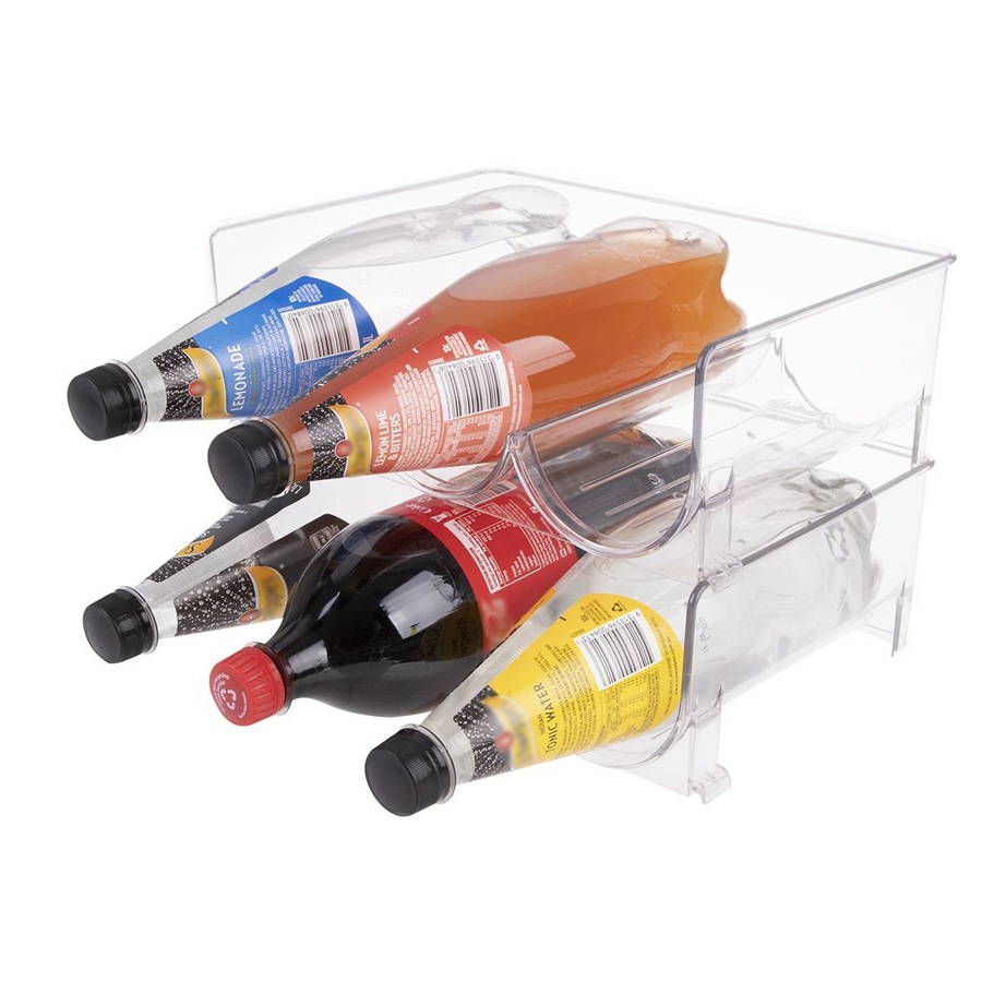 Bartender 6 Bottle 2-Tier Clear Wine Rack