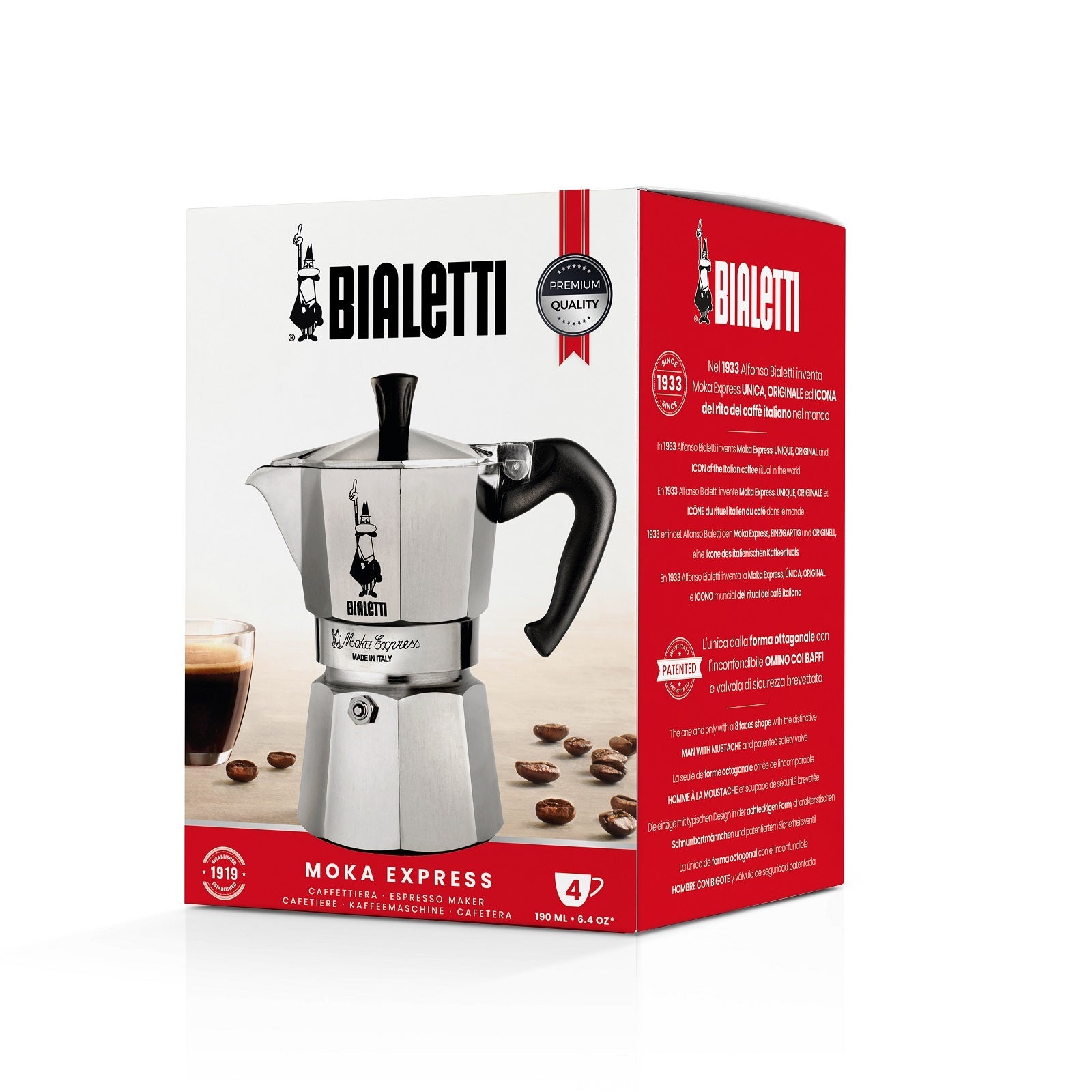 Bialetti Moka 4 Cup Espresso Maker