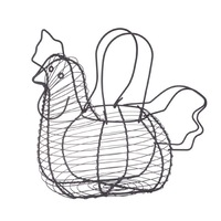 Davis & Waddell Black Chicken Egg Basket