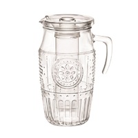 Bormioli Rocco Romantic 1.8L Glass Water Pitcher + Insert