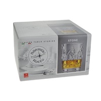 Bormioli Rocco Stone DOF Tumblers Set 4 390ml
