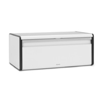 Brabantia Stainless Steel Fall Front Breadbin - Matte White