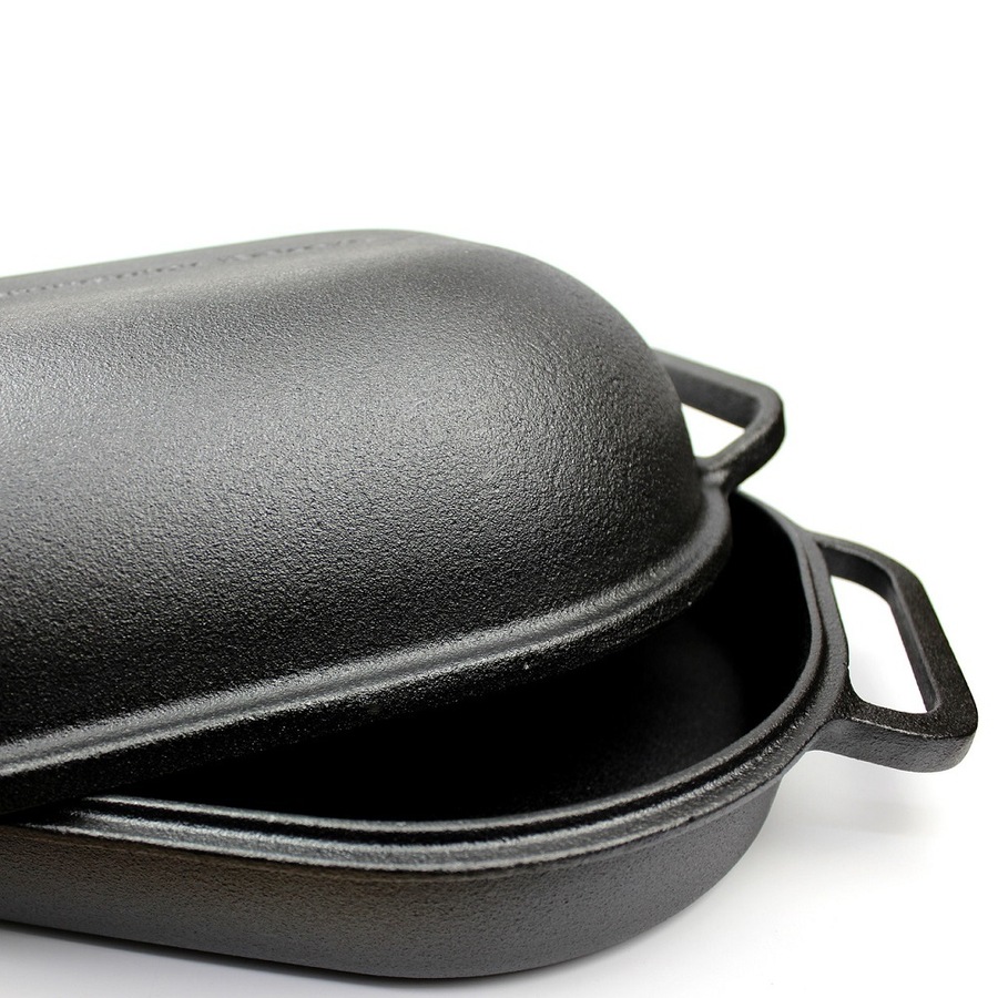 Brunswick Bakers Pre-seasoned Cast Iron Bread Baking Pan 39x 26cm