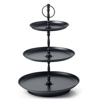 Chef Inox Galvanised Metal 3 Tier Tea Stand.