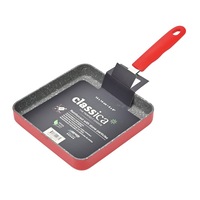 Classica Diamond Stone Non Stick Mini Grill Pan 14cm - Red