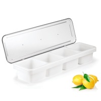Trenton Cocktail Bar 4 Compartment Condiment Dispenser Plastic