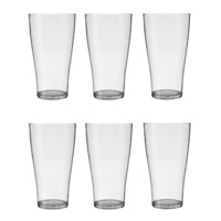 Crown Polycarbonate 425ml Schooner Beer Glass Pack 6