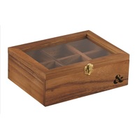 Davis & Waddell Acacia Wood Tea Box
