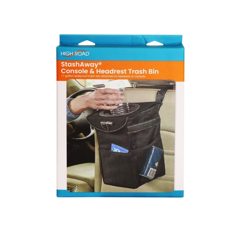 High Road StashAway Console & Headrest Trash Bin