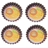 Daily Bake Mini-Quiche Pan With Loose Base 10cm x 2cm- Set of 4
