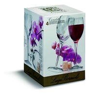 Luigi Bormioli Set 4 Canaletto Grand Vini Red Wine Glasses 380ml