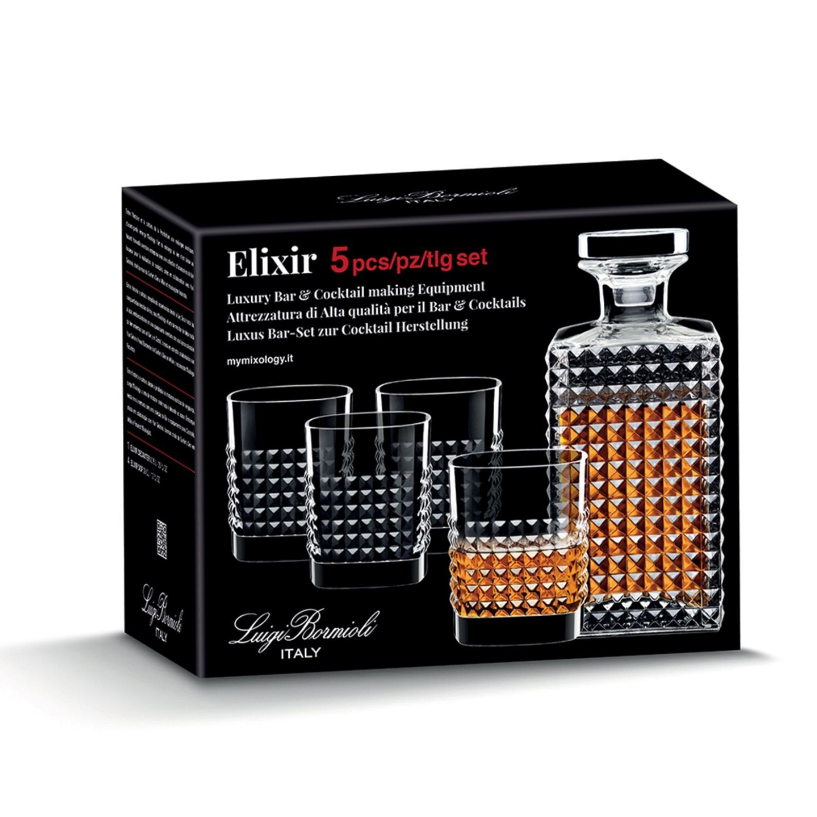Luigi Bormioli Mixology Elixir 5 Piece Whisky Set