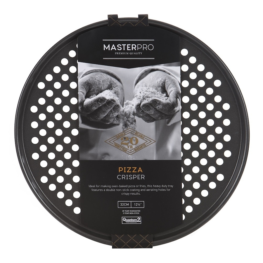 Masterpro Non Stick Round Pizza Crisper Tray 32cm