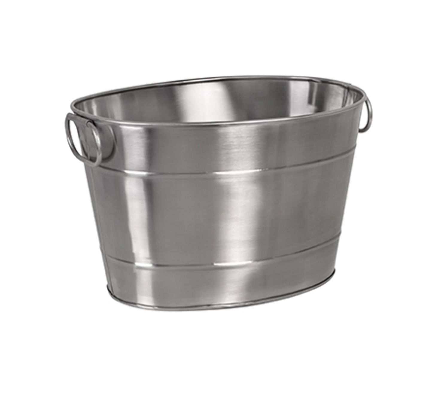 Moda Oval Beverage Tub Matte Stainless Steel 36 x 22 x 27cm