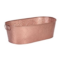 Moda Oval Beverage Tub Vine Copper Look 53X29Cm