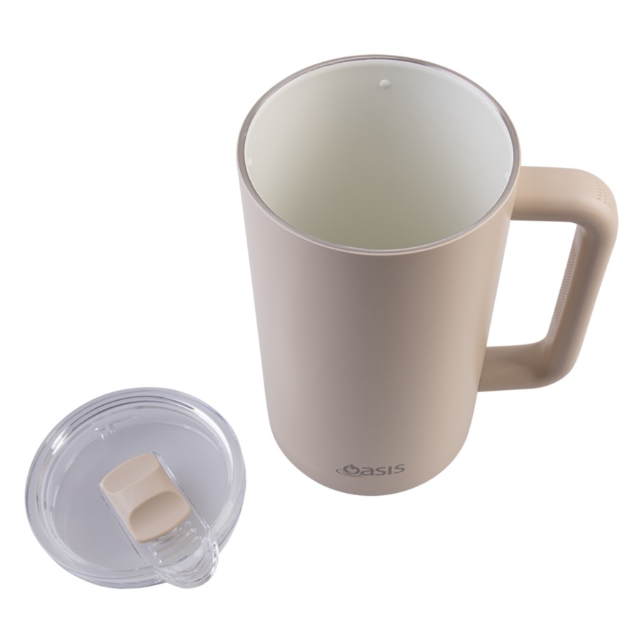 Oasis Ceramic Lined Stainless Steel Insulated Water Pitcher 1.5L - Oat