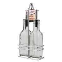 Kitchenworks Oil And Vinegar Bottle Set with Stand