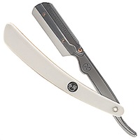 Parker R34 White Cut Throat Shaving Razor Stainless Steel