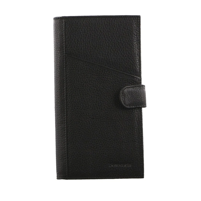 Buy Pierre Cardin Italian Leather Mens Passport Wallet Black MyDeal