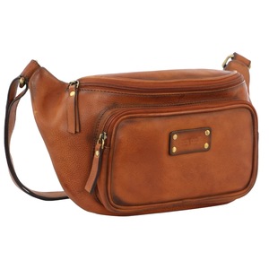 Pierre Cardin Leather Sling Bag - Brown