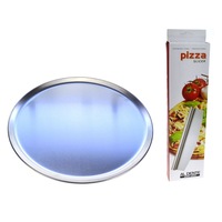 Al Dente Pizza Flat Pack - 2 x 300mm Pizza Plates And Rocking Pizza Cutter