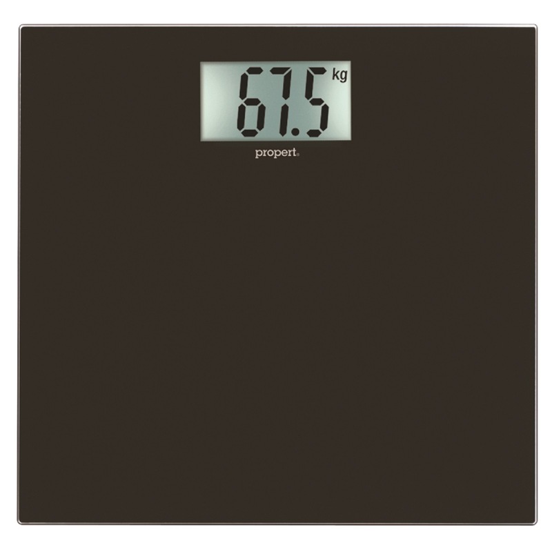 Buy Propert 150kg Glass Digital Bathroom Scale Black MyDeal