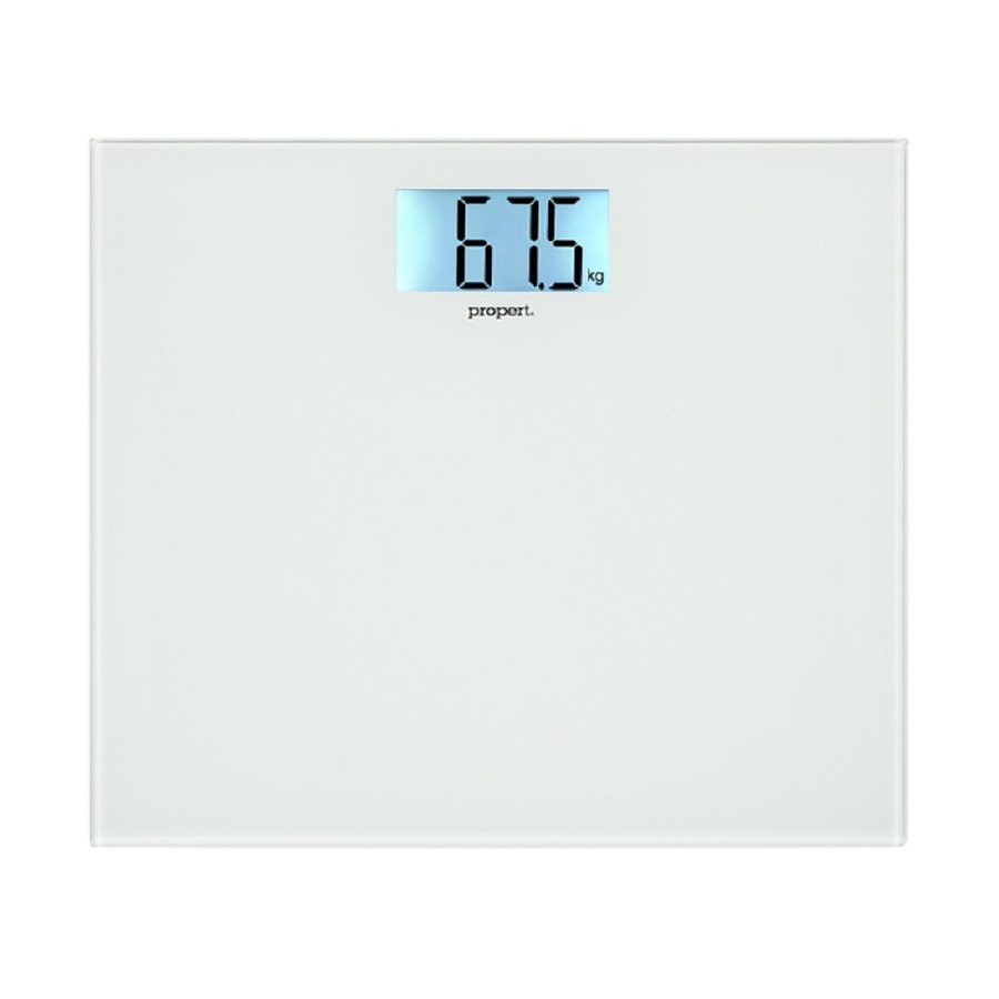 Propert 150kg Glass Digital Bathroom Scale - White