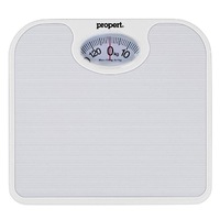 Propert Mechanical Bathroom Scale White 130Kg