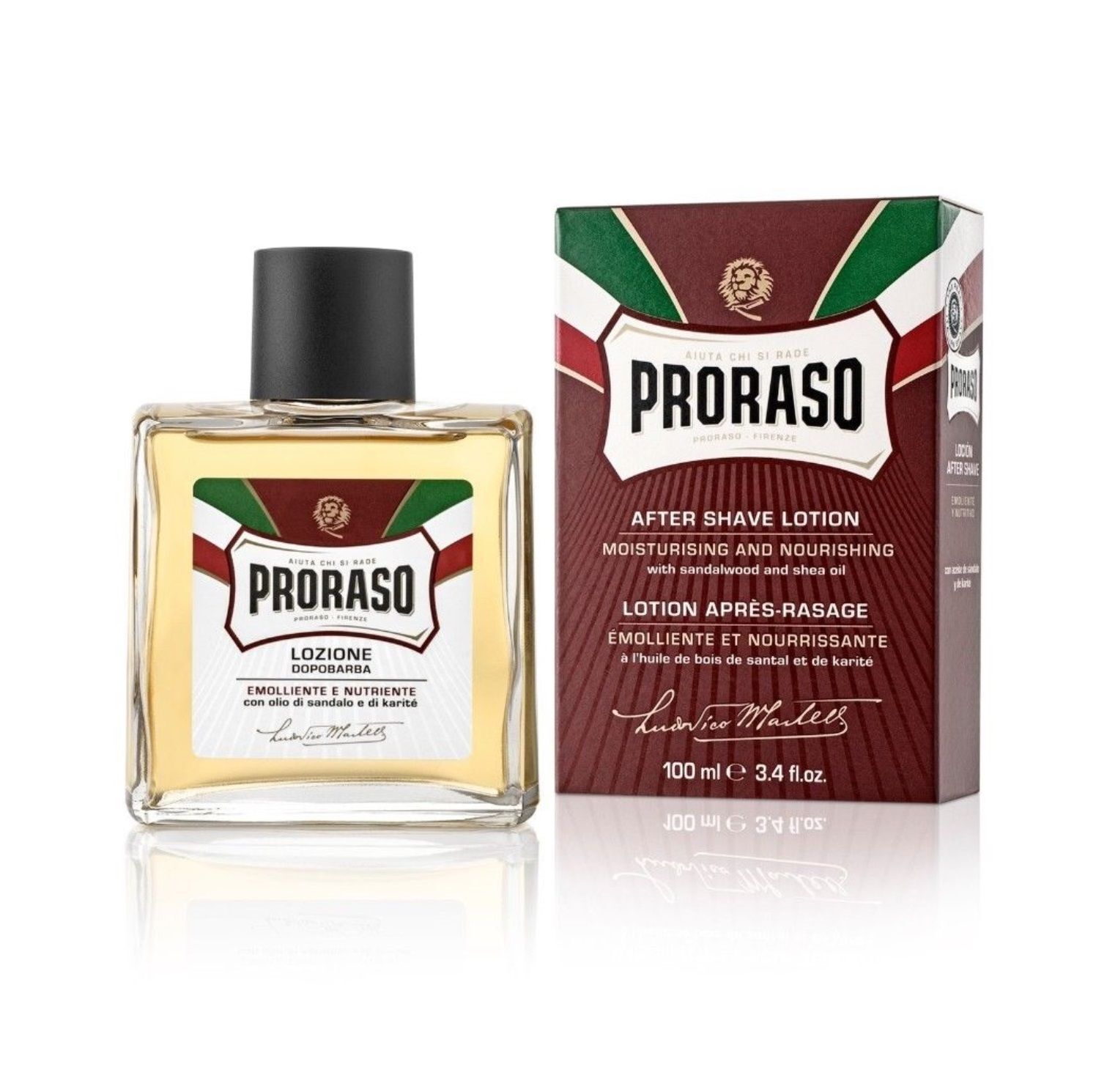 Proraso After Shave Lotion - Moisturising And Nourishing 100ml