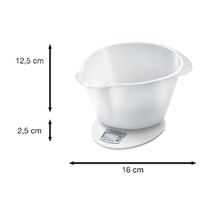 Soehnle Roma Plus White Digital Kitchen Scales 5kg