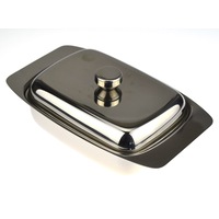 D.Line Stainless Steel Butter Dish With Lid