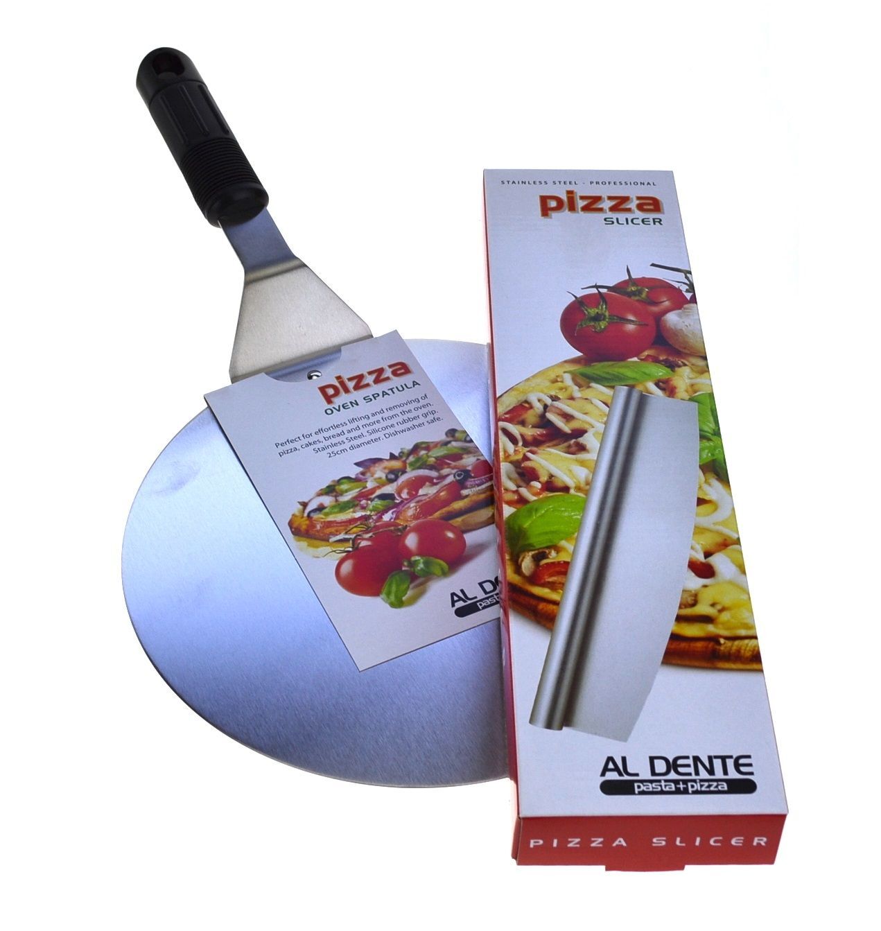 Appetito Stainless Steel Pizza Pro. Pack - Lifter And Cutter